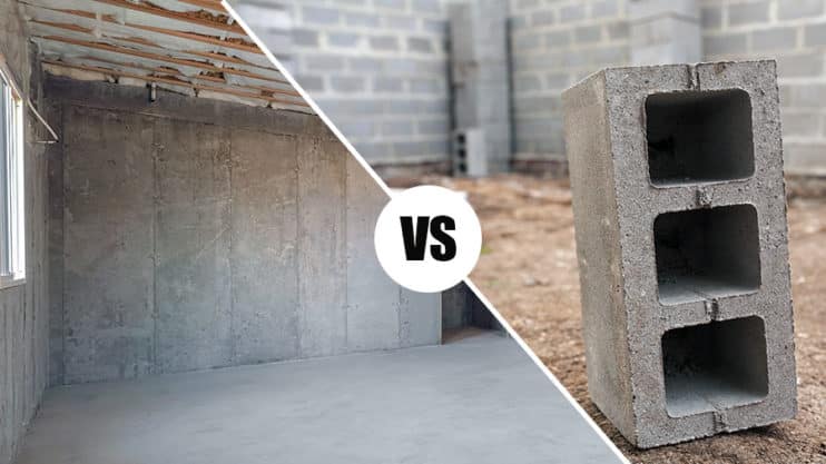Omaha Concrete Block Foundation vs Poured Foundation & Concrete Slab